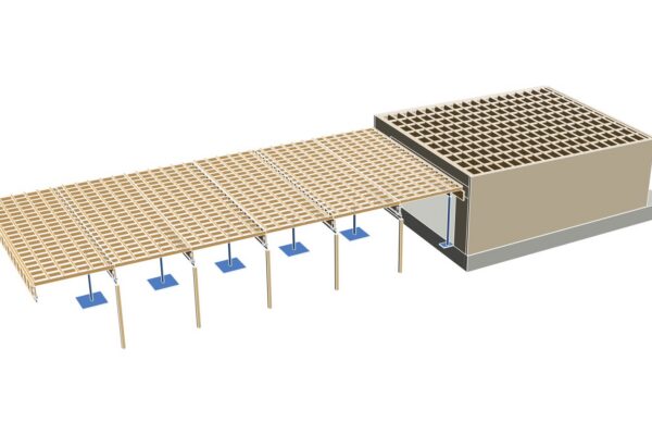 Commercial structure, Revit 3D model